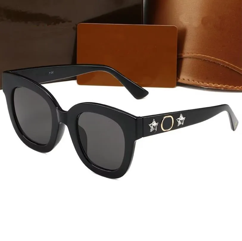 Grote frame zonnebril heren- en damesontwerper 0208 zonnebrillen UV -bescherming gepolariseerde bril