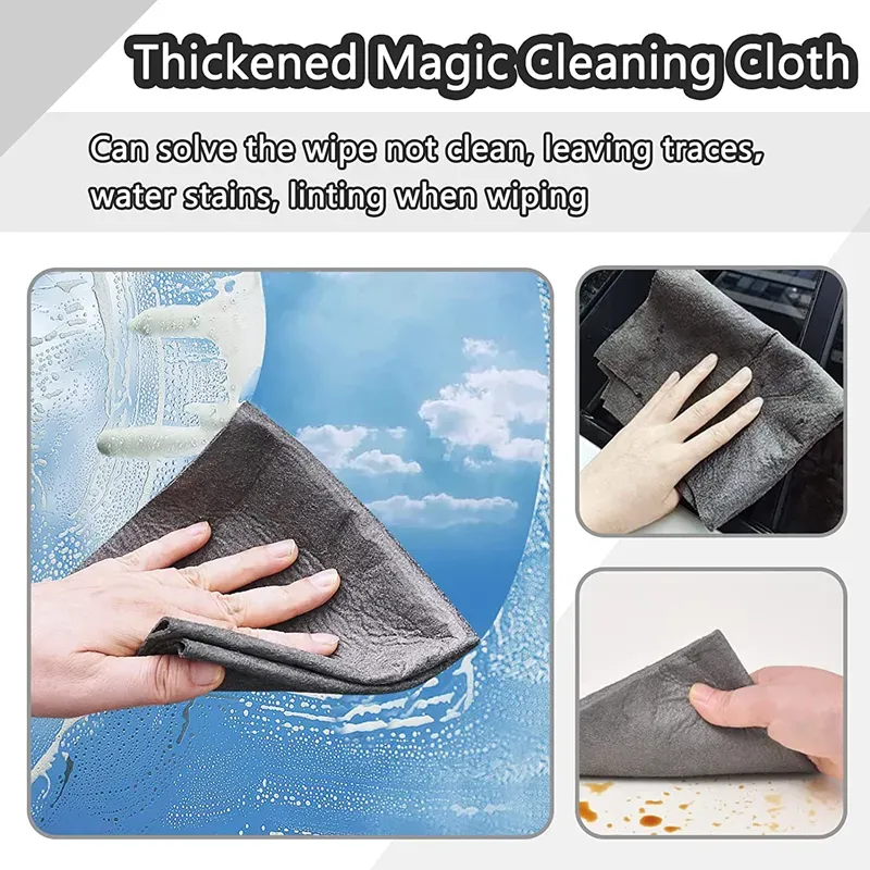 厚くなった魔法の掃除布の再利用可能なマイクロファイバーぼろきらキッチンミラーカーの窓ガラスワイプクリーニングツール