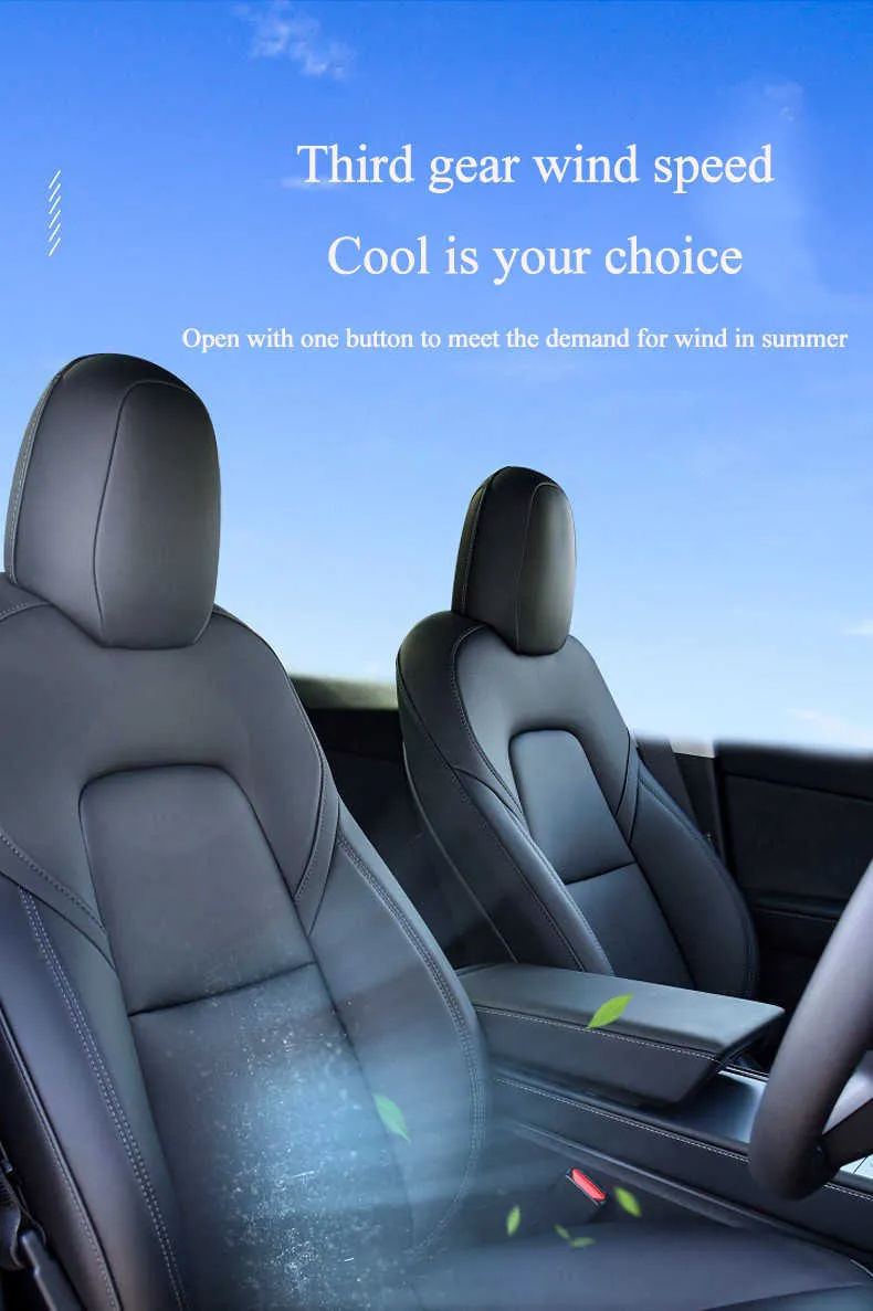 Sitzkissen Autositzbezug Für Tesla Model 3/Y Sommerkühle, Atmungsaktive,  Belüftete Kissenmassage Mit Lüfteraufladung, Touchscreen Steuerung G230519  Von 286,86 €