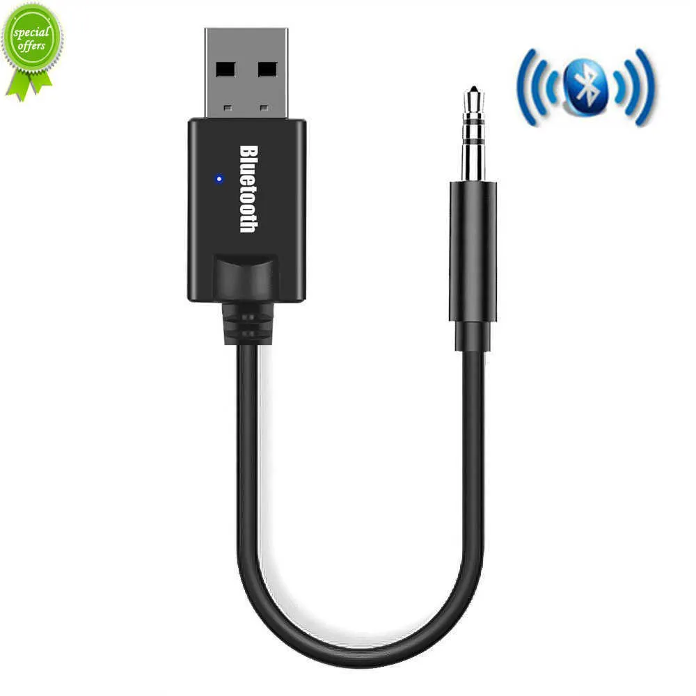 Wireless Bluetooth Car Kit Mini USB 3.5MM Jack AUX Audio Dongle Adapter