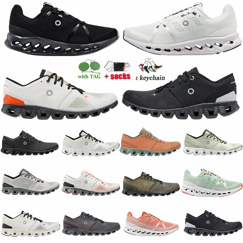 Principais tênis de corrida cloudtec cloudsurfer gym branco ginástica rosa x 3 triplo preto azeitona cinza x1 nuvens runner cloud sneaker masculino feminino tênis de designer grande tamanho 36-47