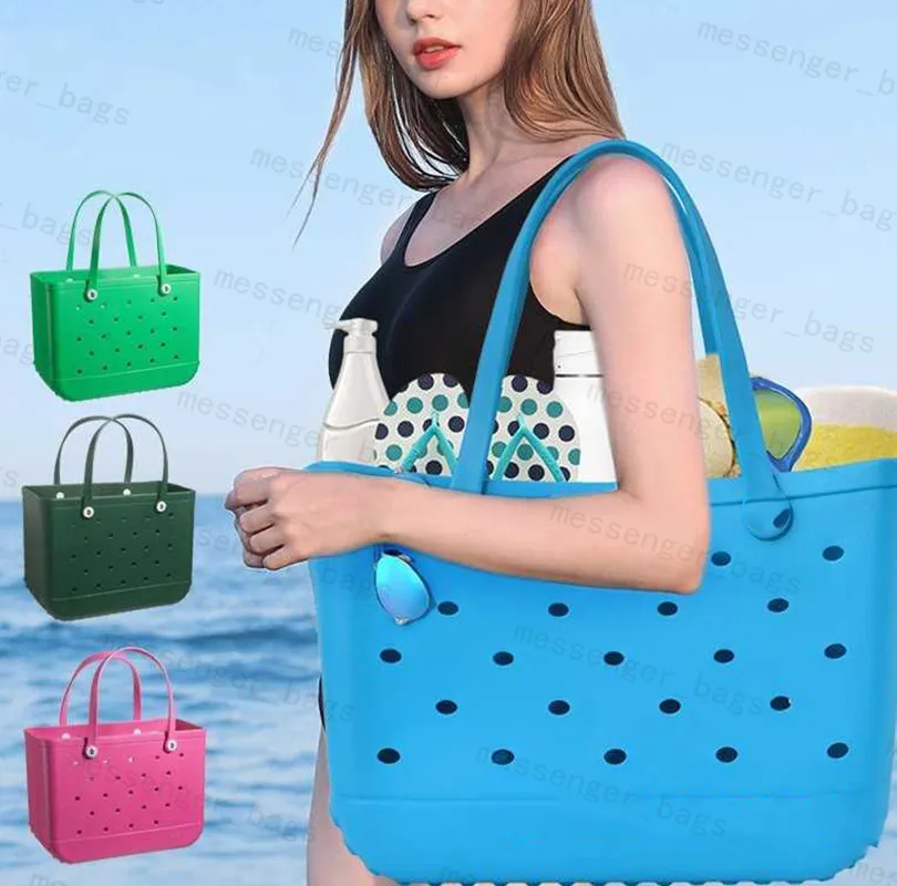 Bolsa de praia de borracha Bogg bolsas de ombro crossbody bolsas de luxo bolsas de EVA à prova d'água bolsas femininas de design de verão bolsas de viagem portáteis novas