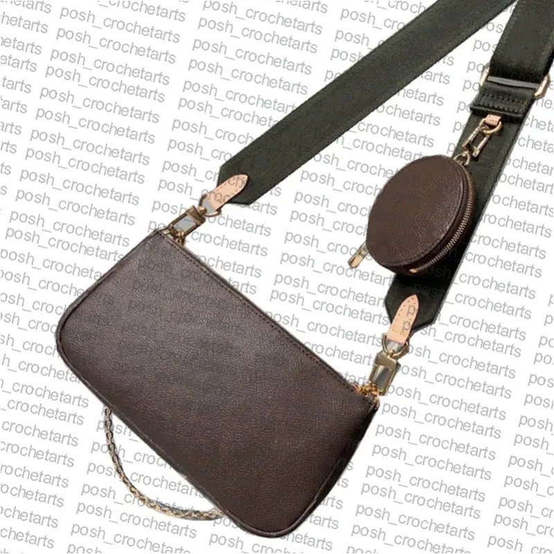 Borse stile moda a tracolla con catena dorata e tracolla multi pochette per borsette da donna