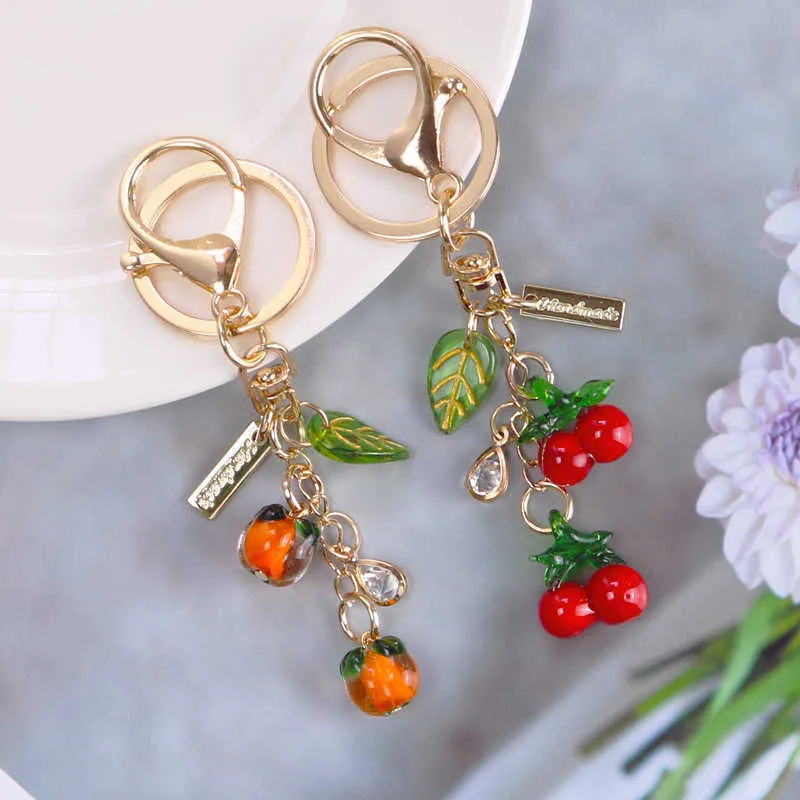 Cute Cherry Keychain Fruit Keyring for Women, Kawaii Bag Charm, Car Key  Chain Holder, Trendy Girls Jewelry Gifts Buy Now!