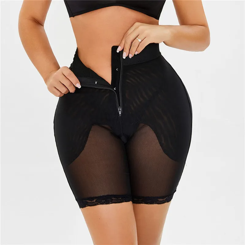 Shapers femininos sexy calcinha de controle fino mulheres emagrecedores de barriga moldando cueca correção de shapewear PLUS TAMANHA S-6XL Black 230519