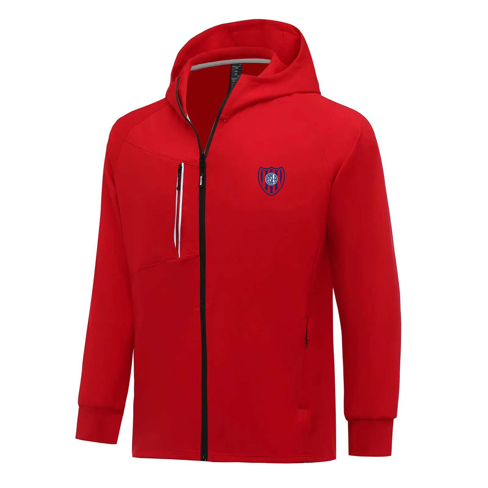 San Lorenzo de Almagro Men Jackets Autumn warm coat leisure outdoor jogging hooded sweatshirt Full zipper long sleeve Casual sports jacket