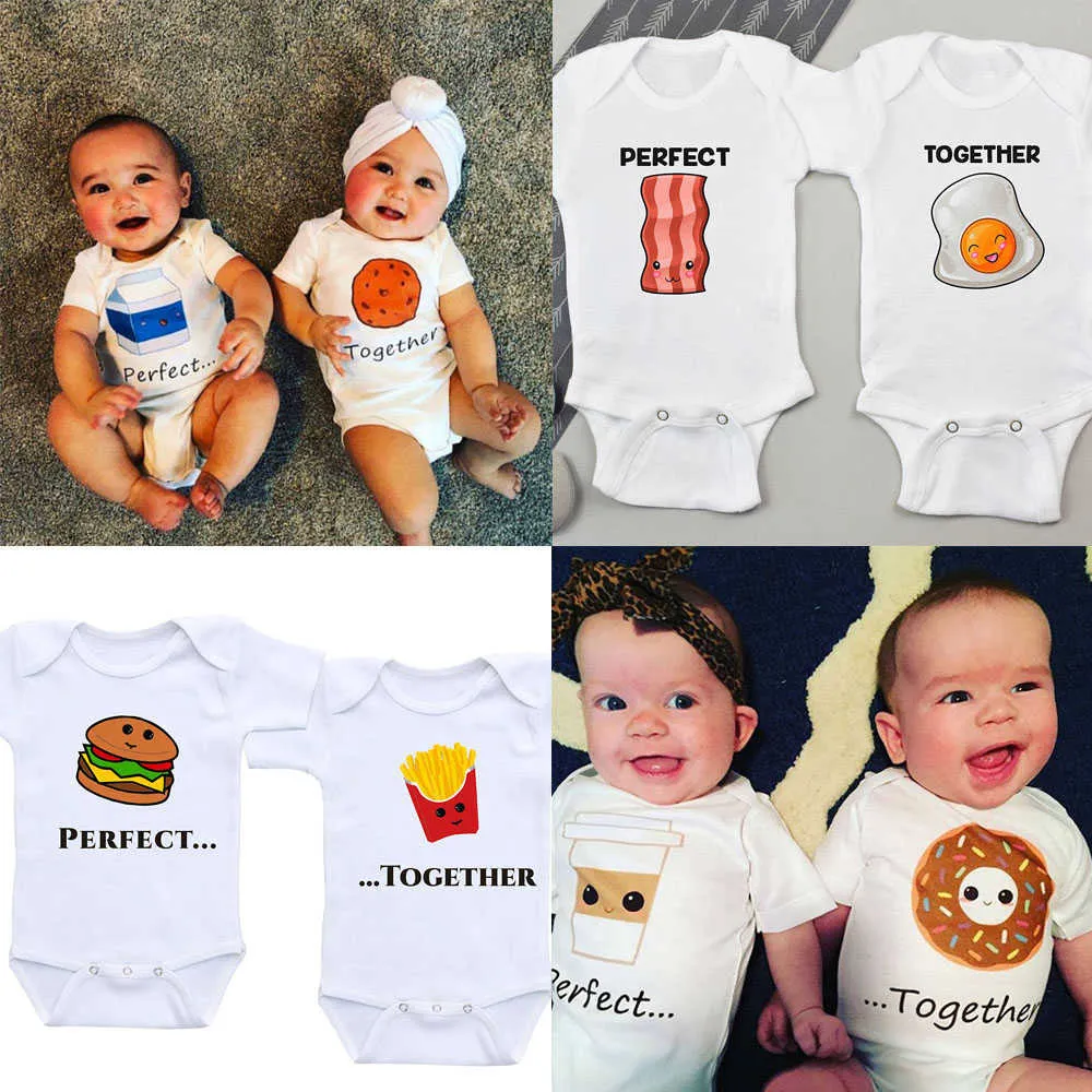 Family Matching Outfits Twin Baby Clothes Twin s Outfits Boys and Girls Twin Baby Shower Gift Summer Short Sleeve Swimwear Brothers and sisters G220519