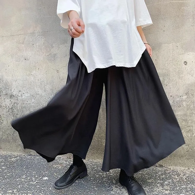 Męskie spodnie męskie wiosenne nogi i jesień japońsko prosta moda samuraja super luźna duża rozmiar