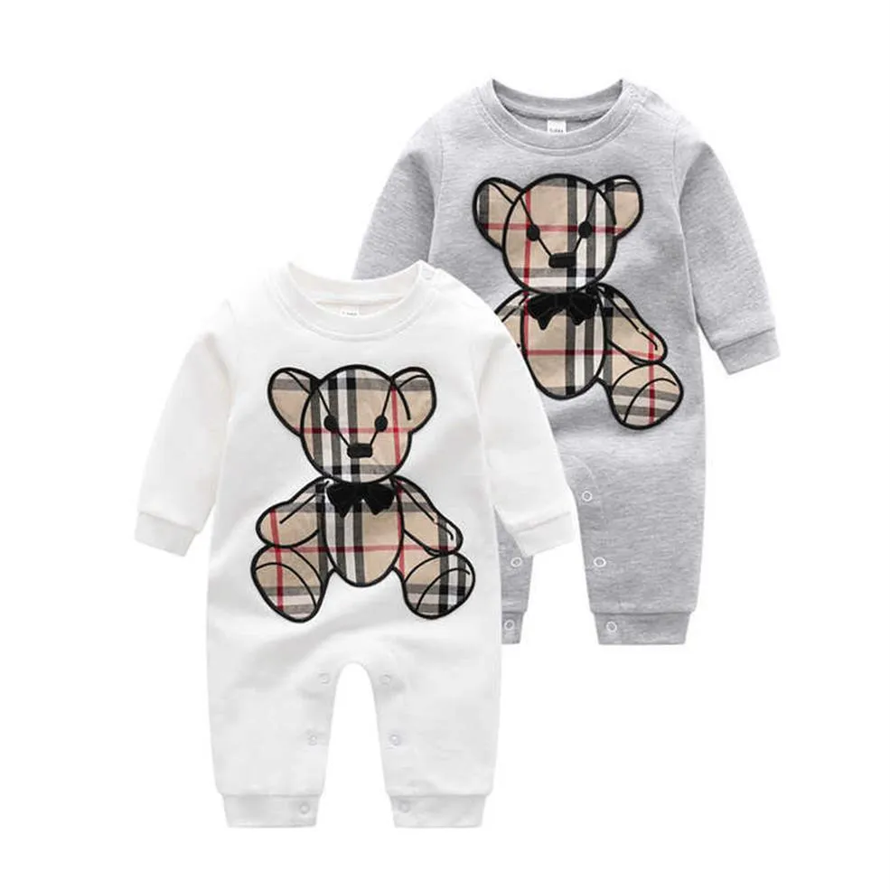 Neonato Pagliaccetto di cotone Toddler Baby Body Vendita al dettaglio Neonati Babys Abiti firmati Tute per bambini Abbigliamento DKCQ327R