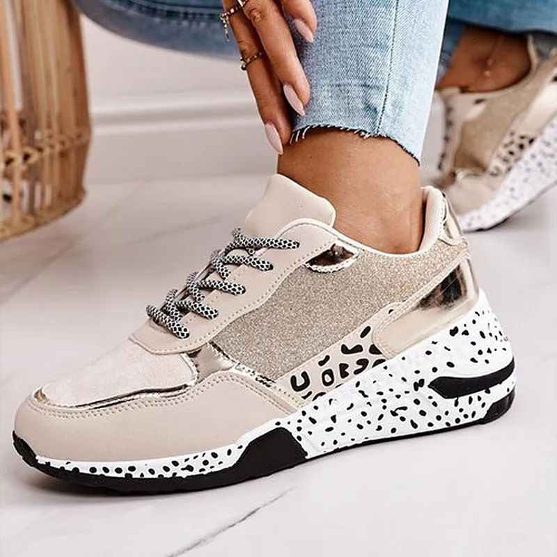 Scarpe Eleganti Sepatu Vulkanisasi Wanita Olahraga Platform