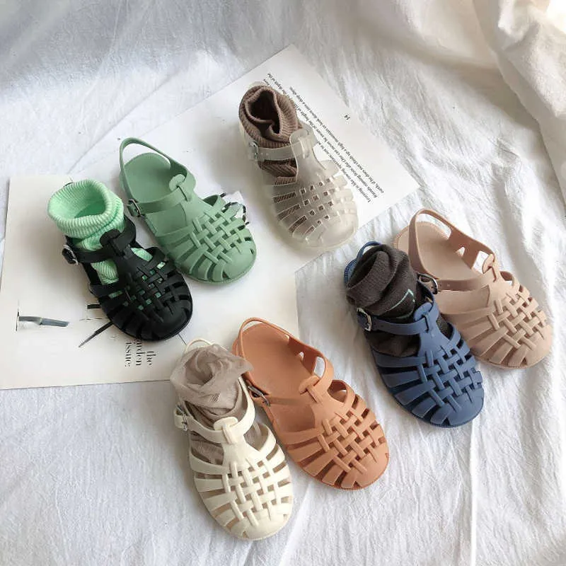 Sandals Boys Girls Sandals 2023 Jelly Shoes Children Shoe Baby Sandals Soft Sole Roman Children Shoe Girls Princess Shoe Beach Sandal AA230518