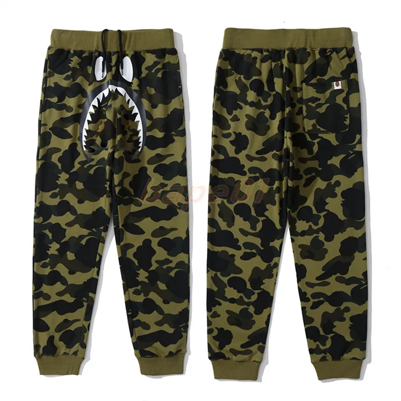 Mens Designer Casual Pants Classic Pattern Joggers Fashion Camo