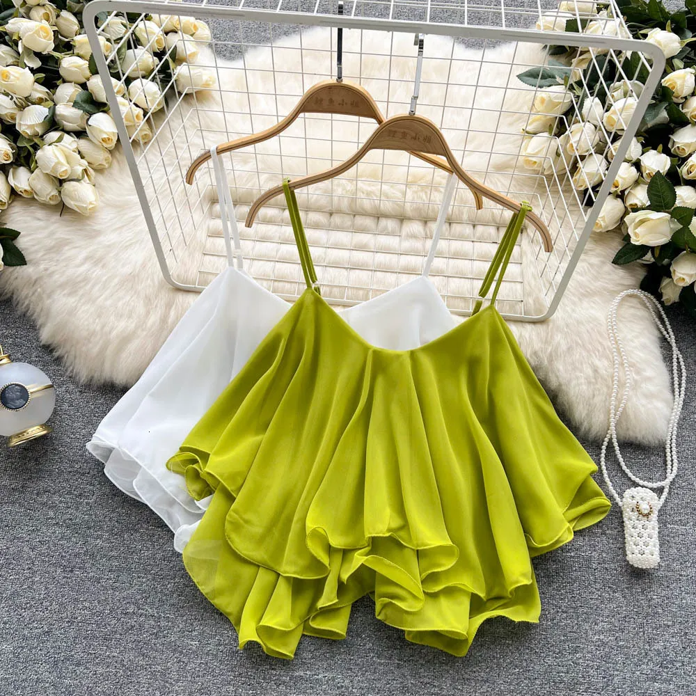 Generic Women's Vest Korean Style Casual Spaghetti Strap