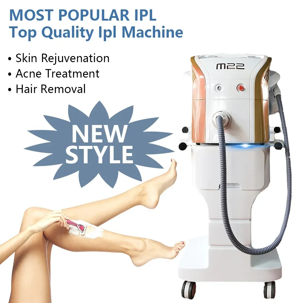 2023 Nova chegada Rejuvenescimento da pele Remova manchas de acne Remoção de cabelo permanente M22 IPL Opt Laser Machine