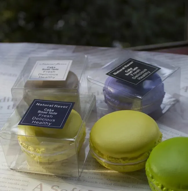 Single Macaron Box Clear Plastic Favor Boxes for