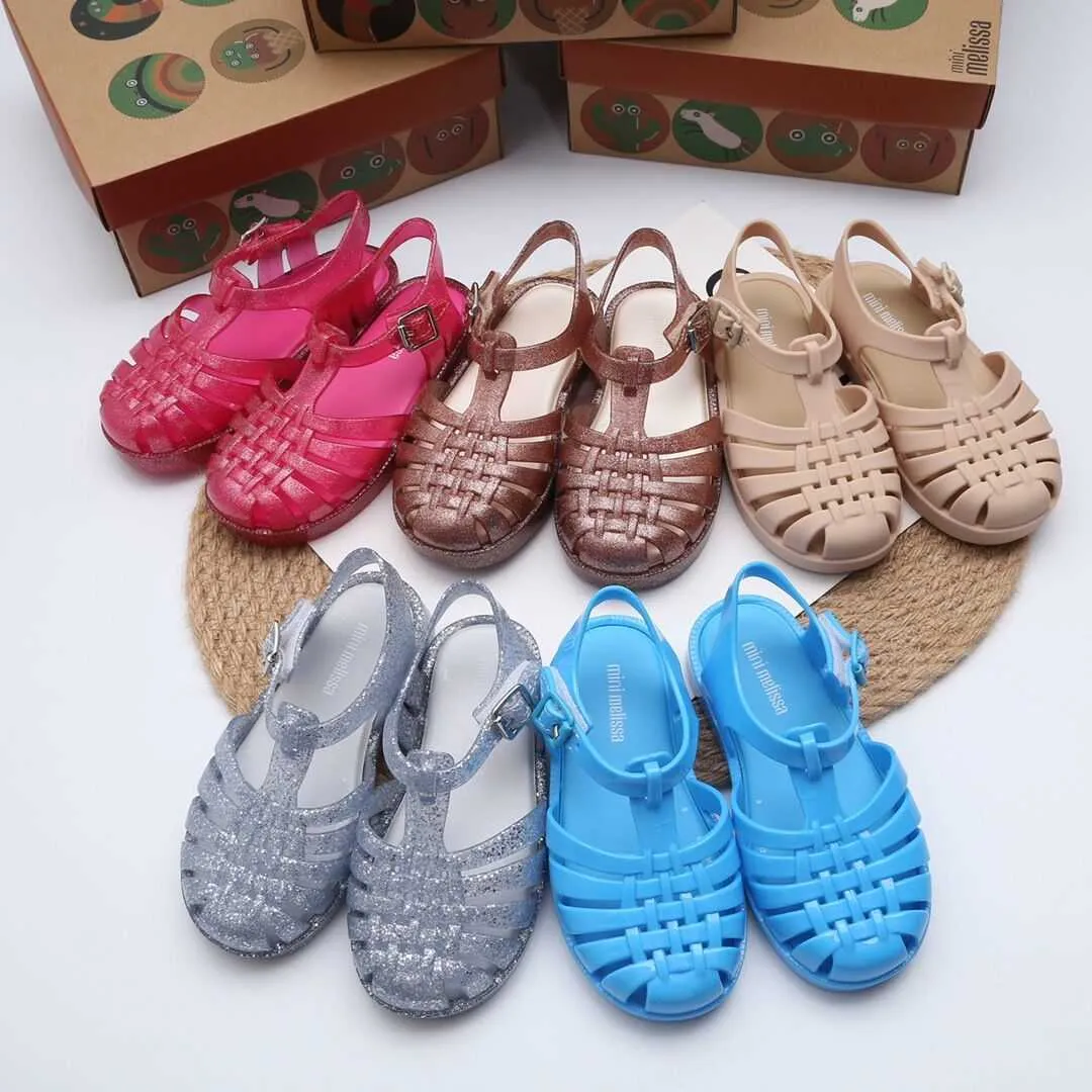 Neue Farbe Kinder Sommer Sandalen Mini Melissa Mode Jungen Und