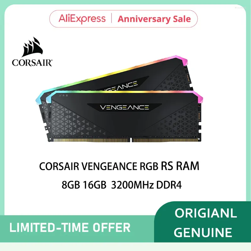 DDR4 RAM VENGEANCE RGB RS 16GB 3200MHZ 8GB 288PIN MEMÓRIA 3600MHz para desktop
