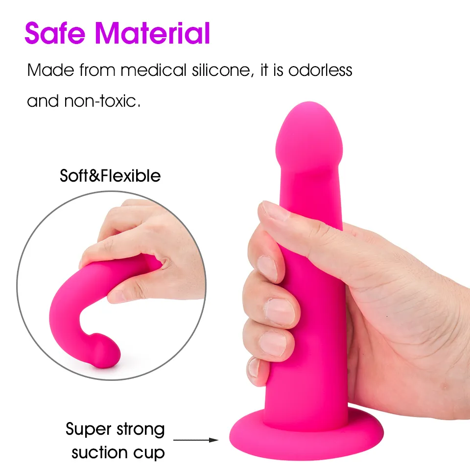Giocattoli per adulti Slip erotici senza spalline Dildo strap-on Mutandine lesbiche realistiche Imbracatura con strap-on Vibratore anale per pene_voghion.com