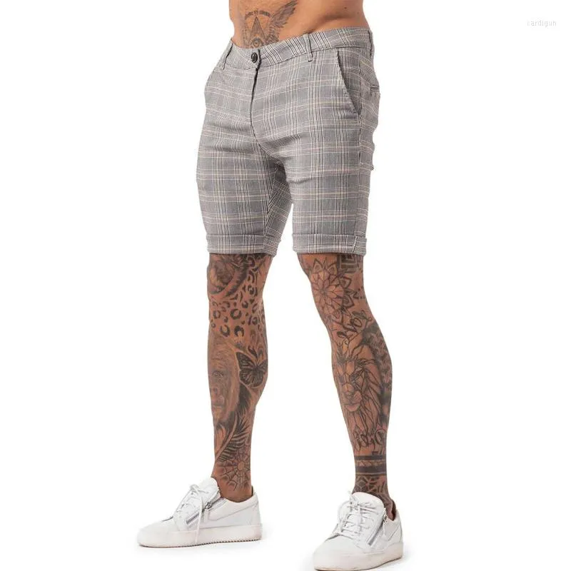 Shorts pour hommes GINGTTO hommes Chino vêtements d'été Boardshorts taille élastique Slim Fit pantalons de travail décontracté Fitness arrivées Zm803