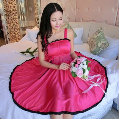 バスローブセクシーパジャマ春夏レディースローブレディース着物ローブサテンレースナイトウェアガウンパジャマバスローブ 女性用バスローブ、女性用ドレッシング ガウン、シルクサテンナイトガウンショート着物パジャマドレスバスローブナイトガウンスリープウェアナ ... レディース サテン ナイトドレス イエロー サマー サスペンダー スカート パジャマ Vネック ナイトガウン セクシー ロング ナイ