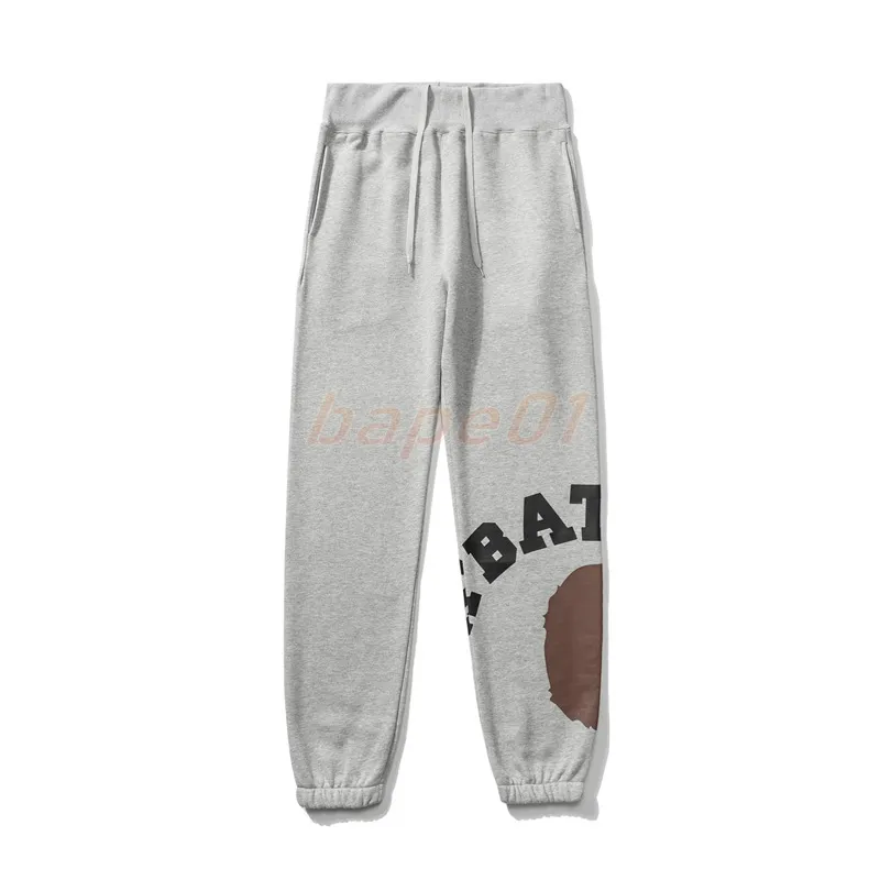 Grey bape joggers sales