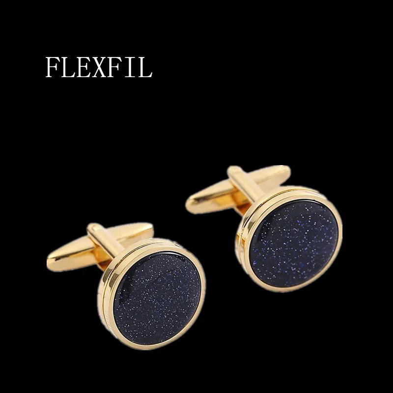 Flexfil Jewelry French Circh Link para masculino Designer de marca Botão Link