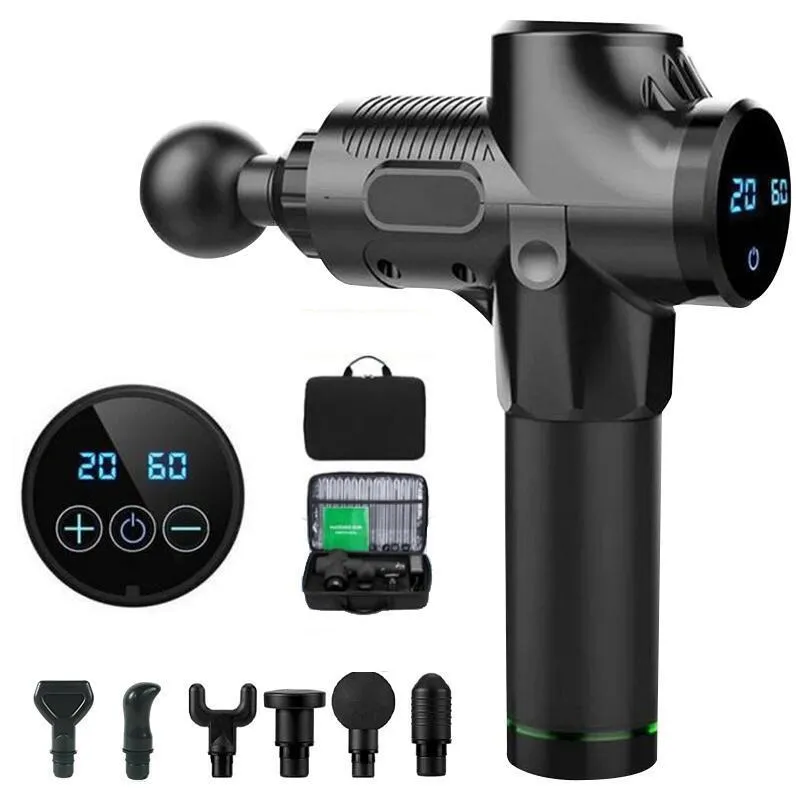 Full Body Massager Massage Gun Muscle Stimulator 30 Speeds Body Massager Black Phoenix a2 Gun Massage with Portable Bag Therapy Gun for fitness 230518