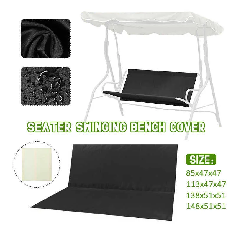 Garden Swing Seat Cushion Waterproof Dustproof Furniture Cover Thickened 2024