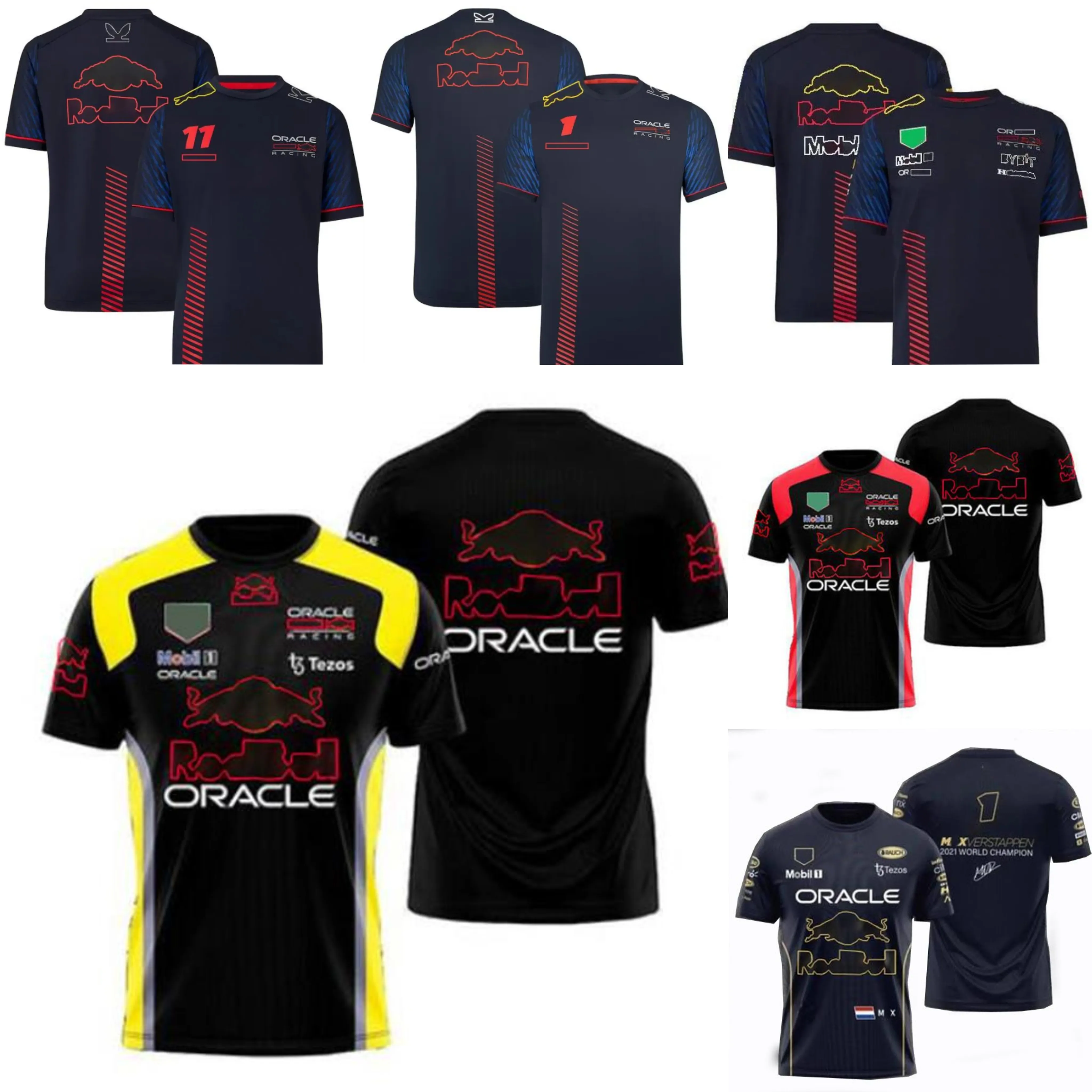 Polos pour hommes F1 Racing T-shirt à manches courtes Summer Team Jersey Jersey le même personnalisable 0VI0