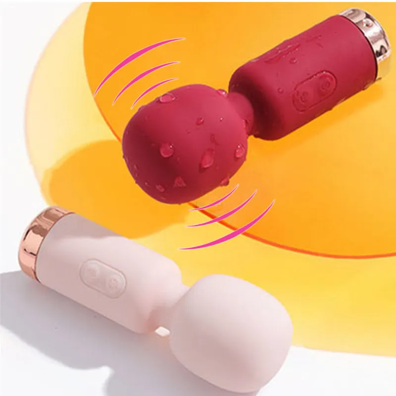 Adult Toys Mini Powerful AV Vibrators for Women Magic Wand Vibrator Female Clitoris Stimulator Massager Dildo Sex Toys Goods for Adults 18 230519