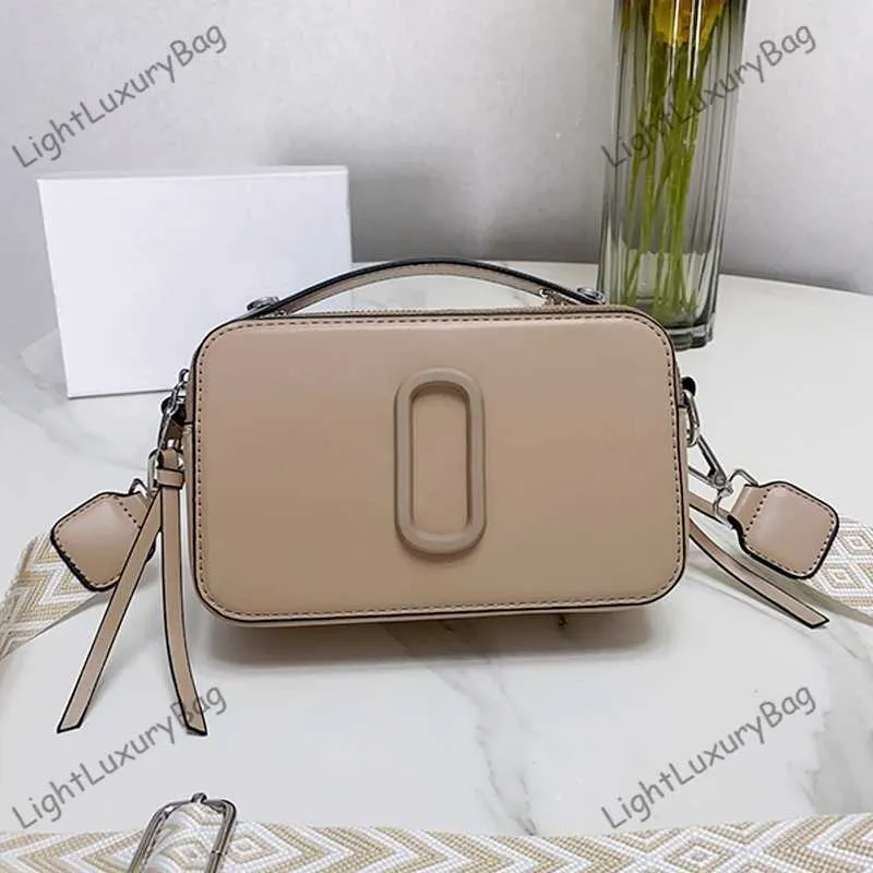 NEW The Small Camera Style Bag Designer Bags Dual Closure Crossbody Women Removable Adjustable Webbing Strap Shoulder Bag 230518