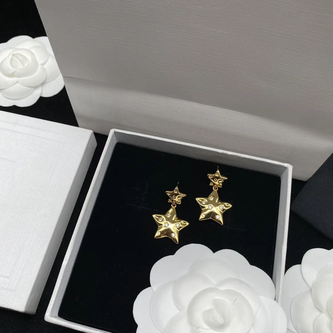 All-match Pentagram Earrings Women's Fresh Sweet Cute Little Fairy Silver Stud Earrings Wholesale