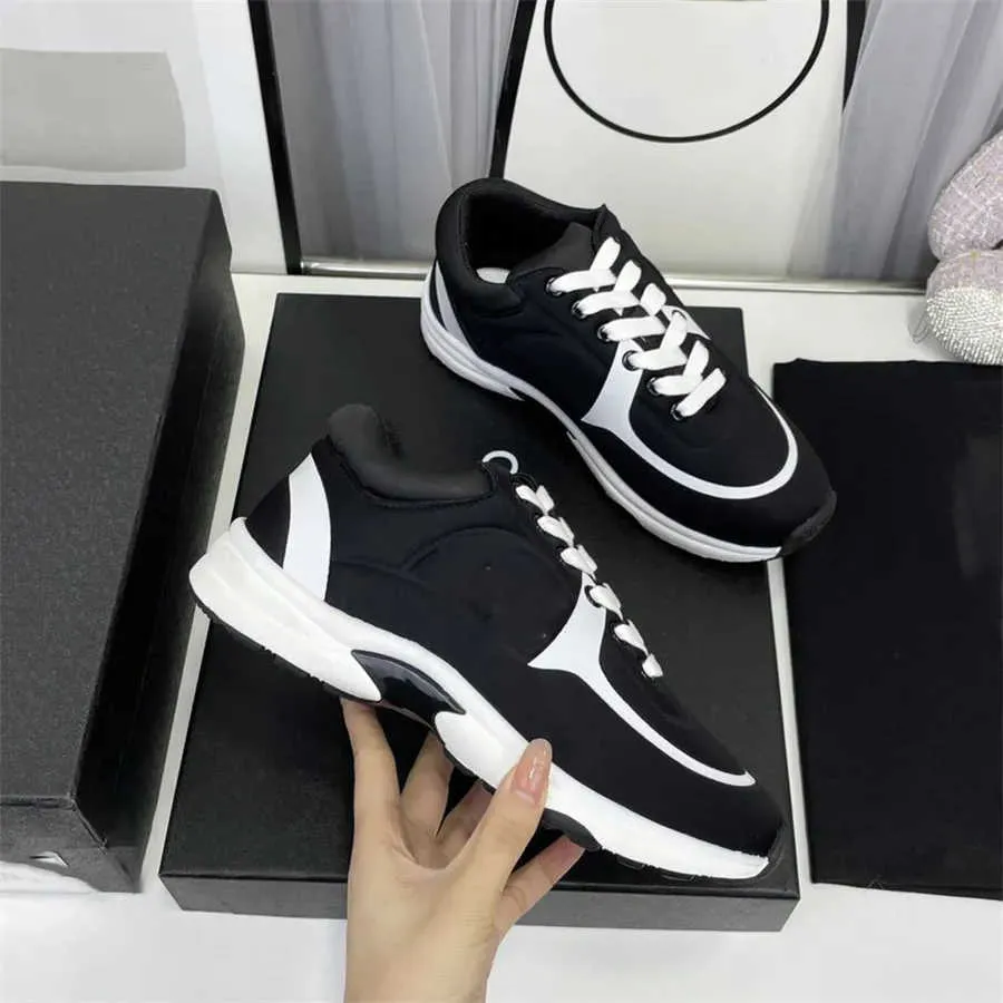 Designer 7A Running Shoes Channel Sneakers Women Lace-Up Sports Shoe Casual Trainers Classic Sneaker Woman Ccity Dfghhgfgd