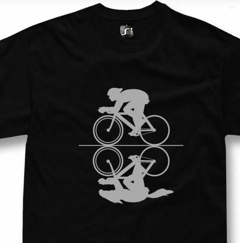 Men's T-skjortor cykel racing cykel present cykling rolig grafisk t-shirt. Sommar bomull o-hals kort ärm herrskjorta s-3xl