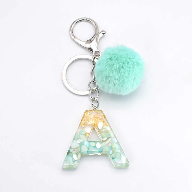 Keychains Letter Pendant Keychains Key Chains Holder for Women Cute Glitter Keyring Charm Couple Bag Charms Gifts