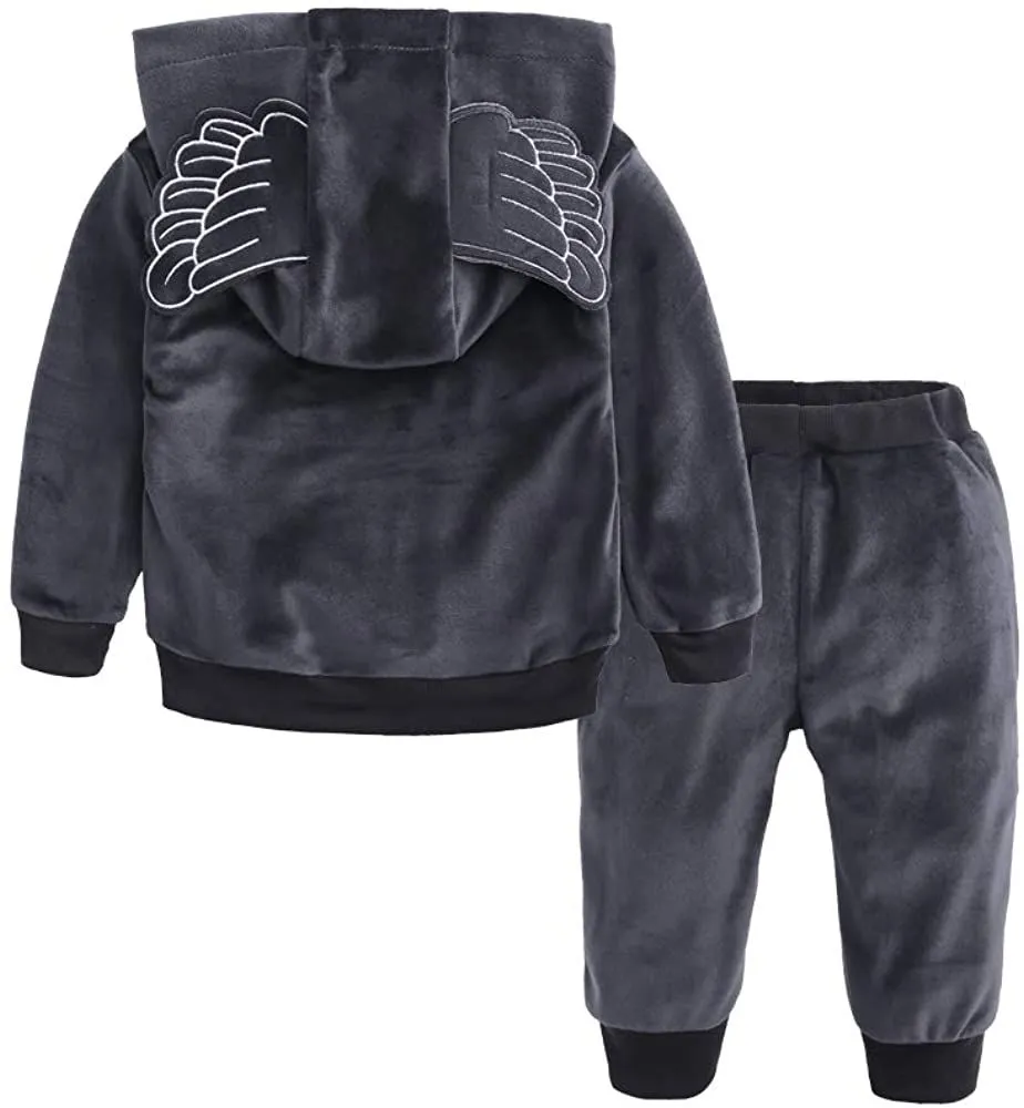 Baby crushed velvet tracksuit sale