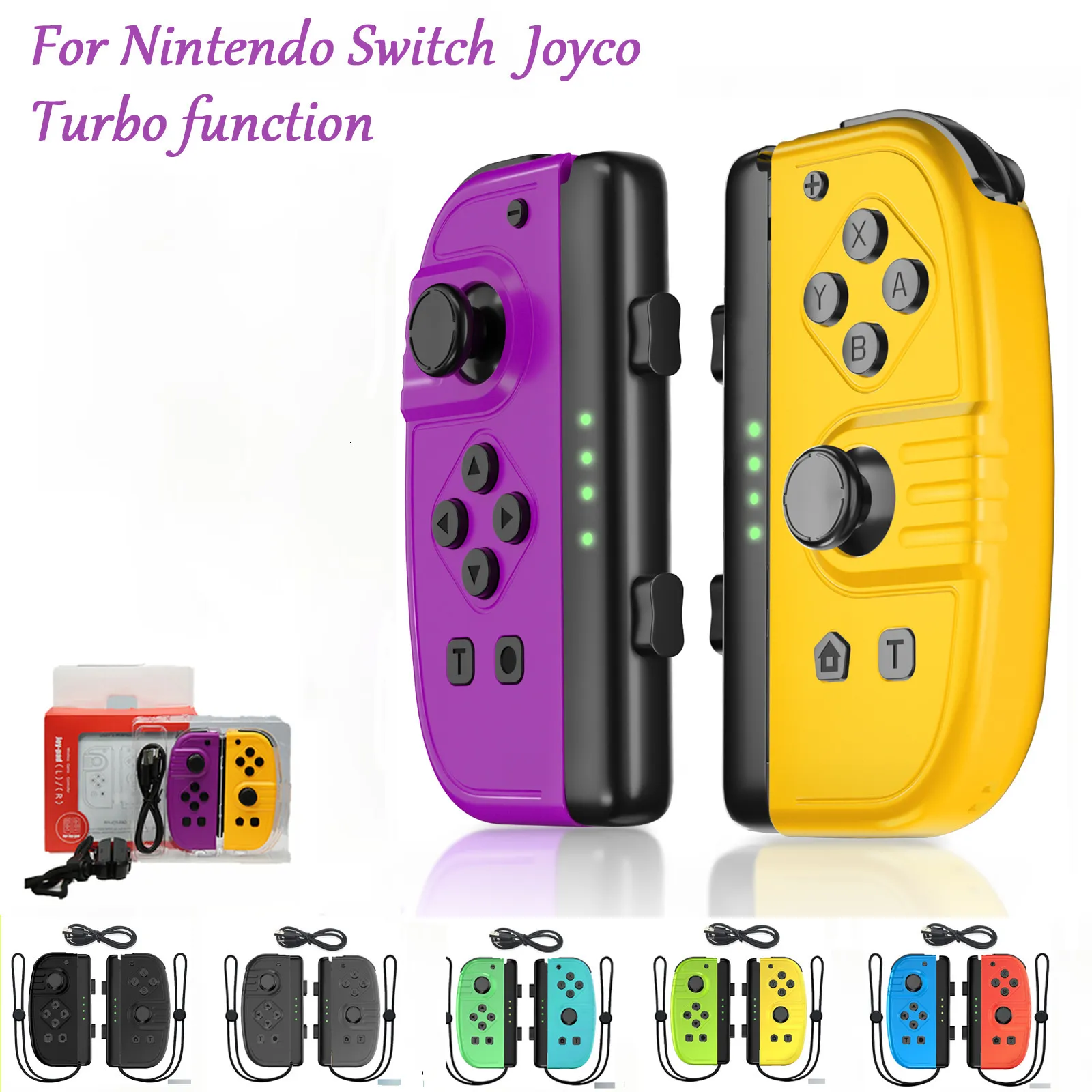 Contrôleurs de jeu Joysticks Joypad Pour Switch Joy Controller Gauche Droite Sans Fil Gamepad sans fil Motion Control pad 230518