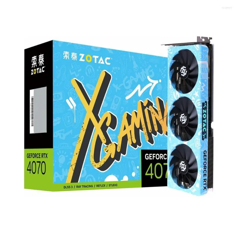 Cards de gráficos ZOTAC RTX 4070 12GB X-Gaming 12G Video RTX4070 GPU Card