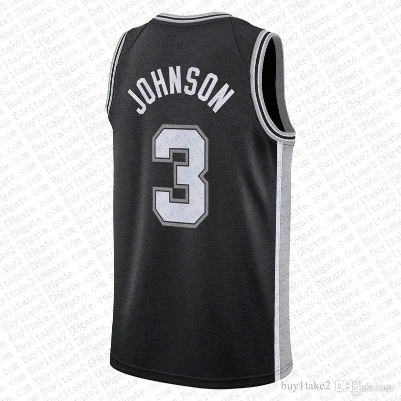 Victor Wembanyama Maglie da basket SAN 2023 2024 City Antonio Jersey Spur Bianco Black Green 50 David Robinson 21