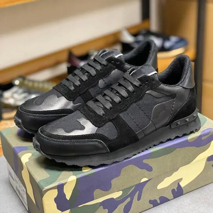 2023 Top Qualitys Camouflage Sneaker Womens Mens Rivet Shoes