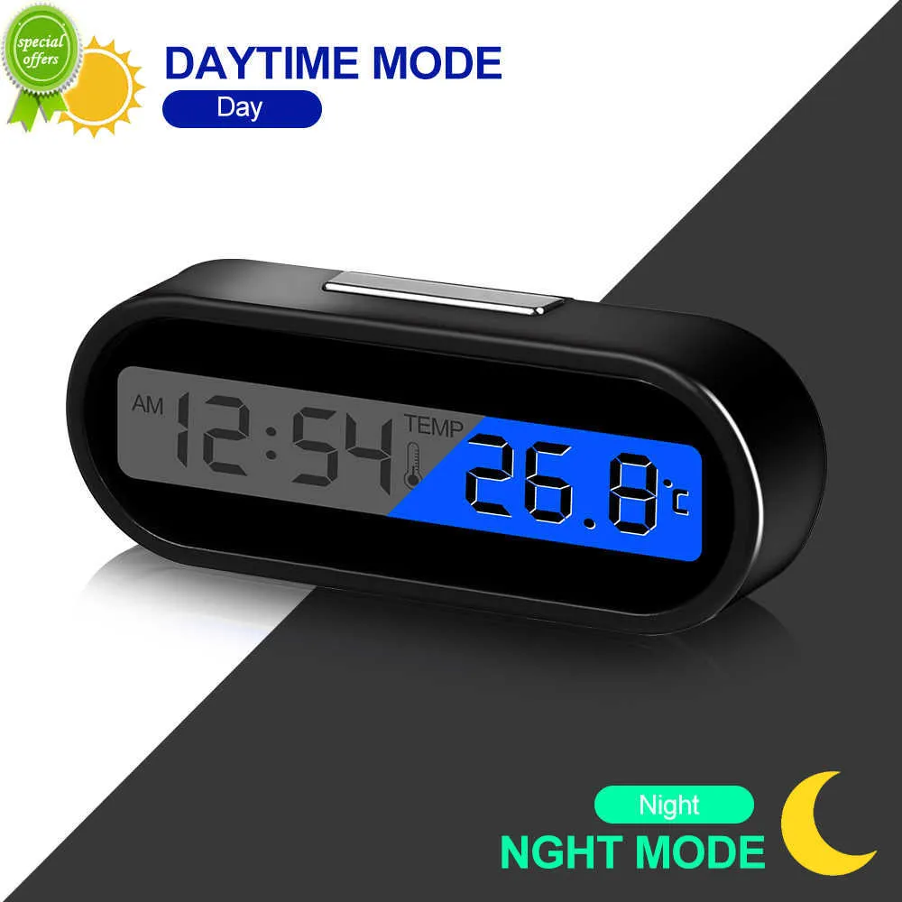 Neue Digitaluhr Zeitthermometer 2 IN 1 Leuchtende LED Uhr