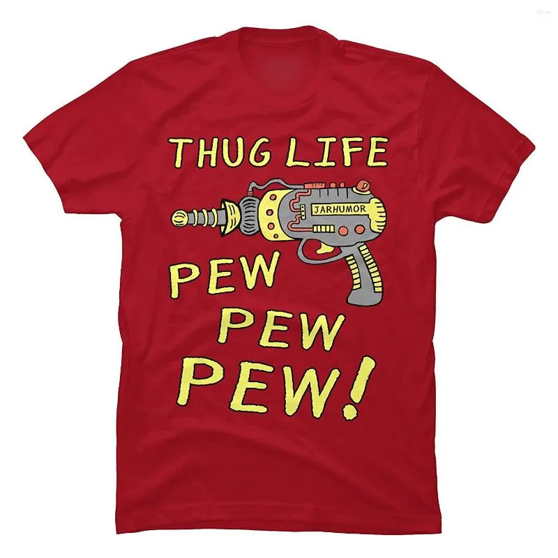 メンズTシャツlvtianran thug life pew面白いグラフィックシャツユニセックスファッションTシャツトップティーメンクールティートップス