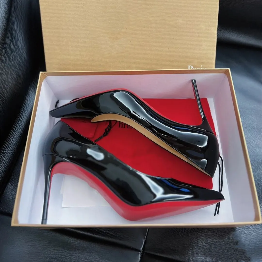 Red store thin heels