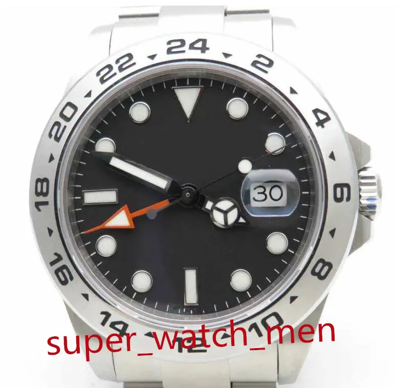 2 style klasyczne automatyczne zegarki męskie 42 mm Explorer II 216570-77210 BP Fabryka GMT II 126710 126719 DATA BOONSERATIONAMIS MANS SPORTWATC
