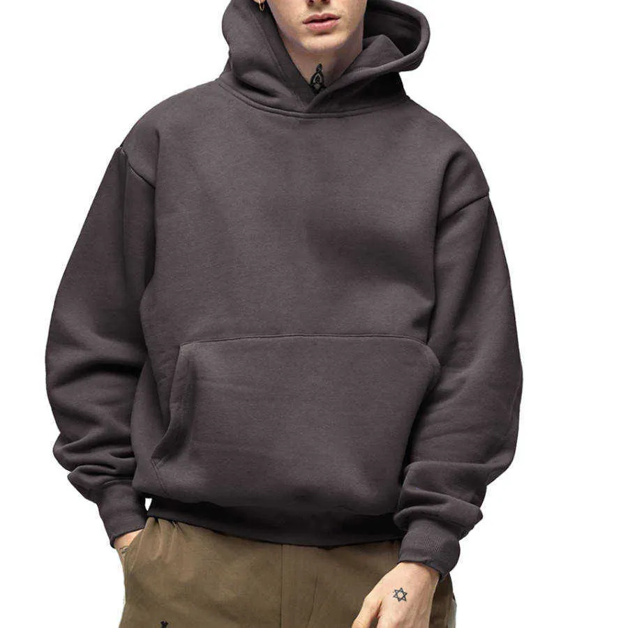 2023 Mens Hoodie Long Sleeve Rhude Highquality Tess Designer Casual Fashion  High Quality 500 Gsm Cotton Thick Blank Plain Heavyweight Oversized Hoodies  No String Un From Bikini_designer, $37.25