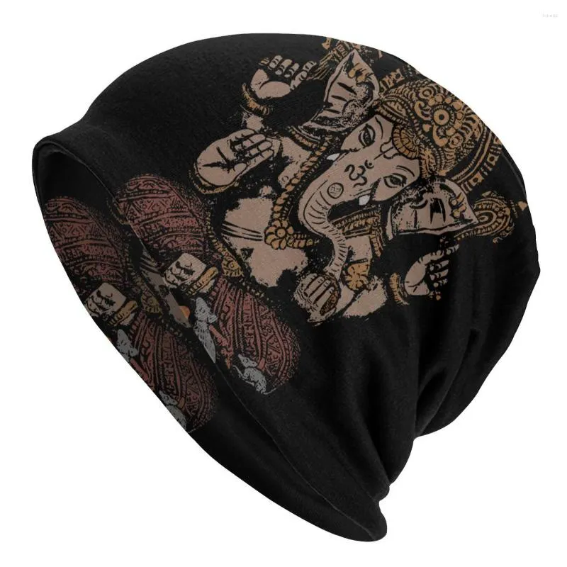 Berets Ganesha 3d Shiva Hindu God God India Lingam Cap Outdoor Skullies Шляпа шляпа женская весна теплое теплое упругое капот вязаный