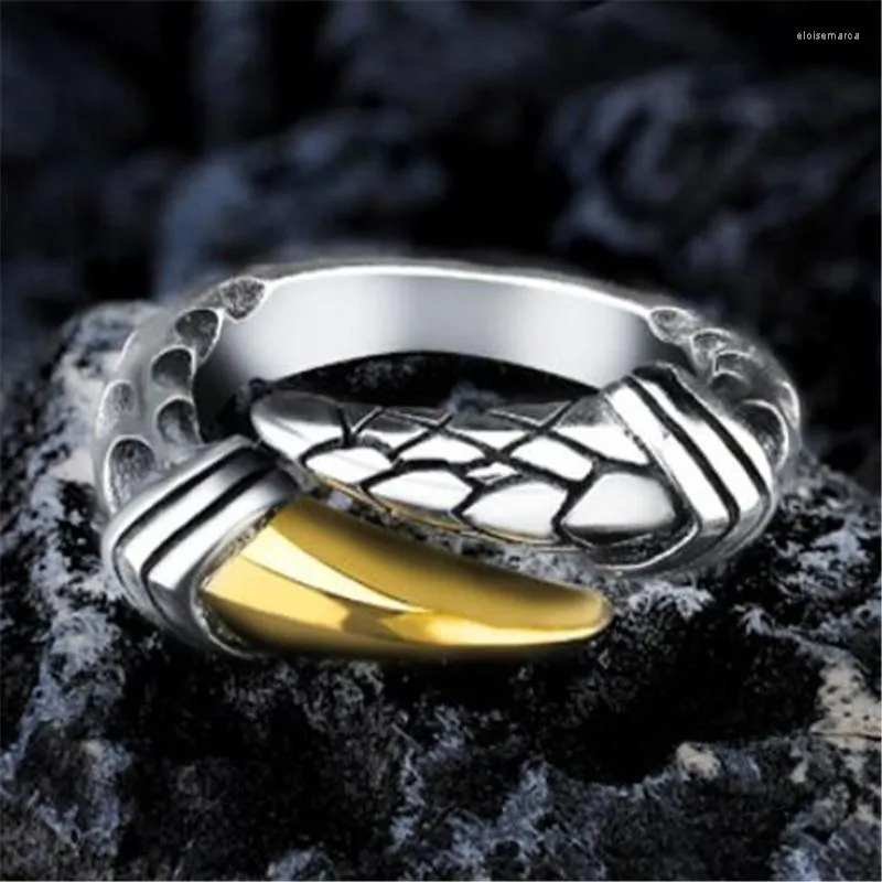 Cluster Rings Creative Gothic Trend Men's Women's Dragon Claw Justerbar Open Silver Color Ring Punk Finger Accessories Smycken