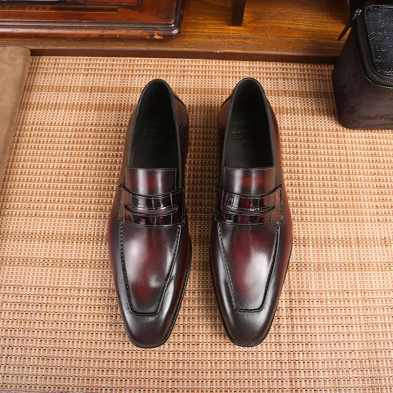High End Mens Lefu Formal Formal Shoes For Men With Cowhide Upper