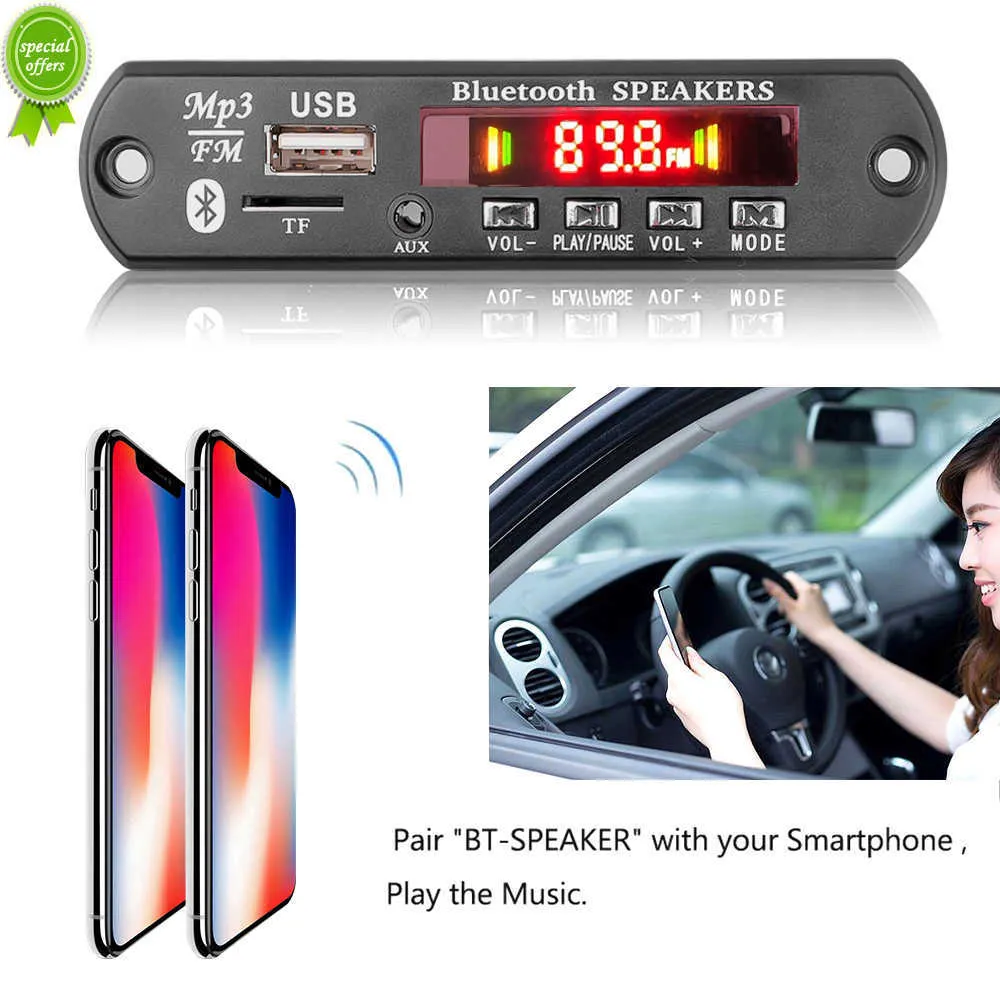 Bluetooth Handfree Car Kit MP3 Player Mit FM Radio TF Aux USB Drahtloser Stereo Empfanger Fur 2024 Autos MP3 Decoder Board Support Aufnahme Von 4 65 DHgate