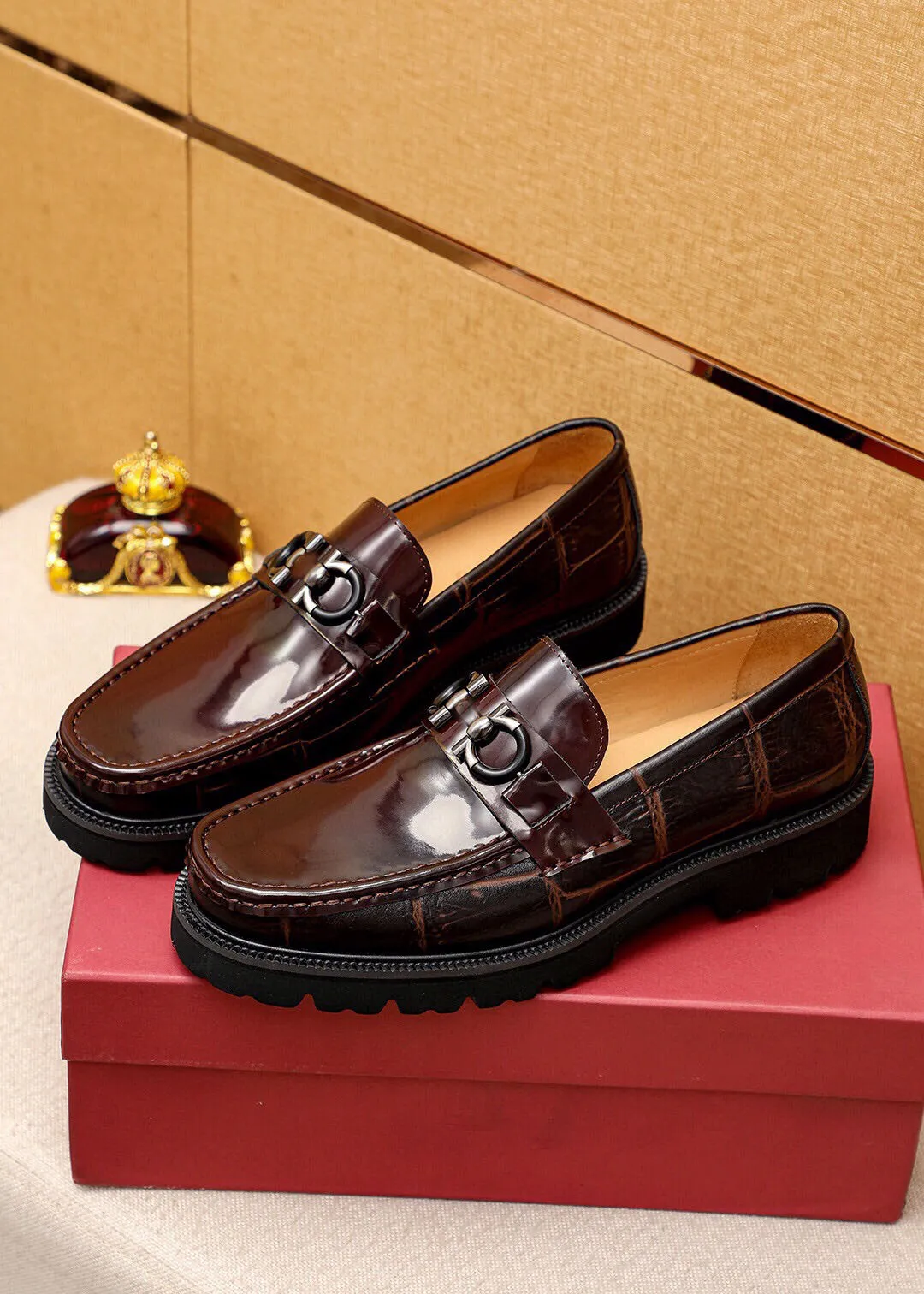 Mens Leather Oxford Dress Shoes Burgundy Black Slip On Waterproof Casual Formal Size 6 12 From Favouriteonline 76.89 DHgate.Com